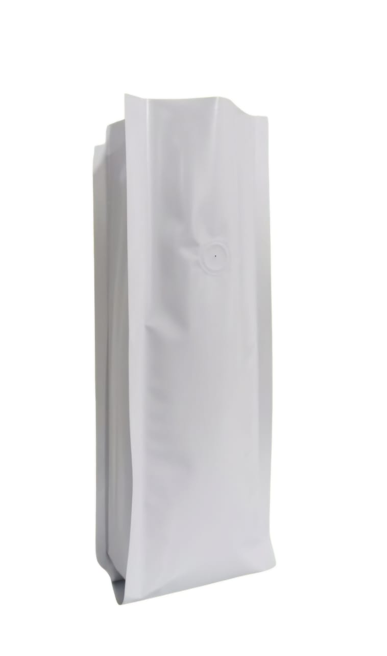 Bolsa Flow Pack 250 gr Calibre 100 micras Blanco Mate 10 x 24 cm x 50 Unidades