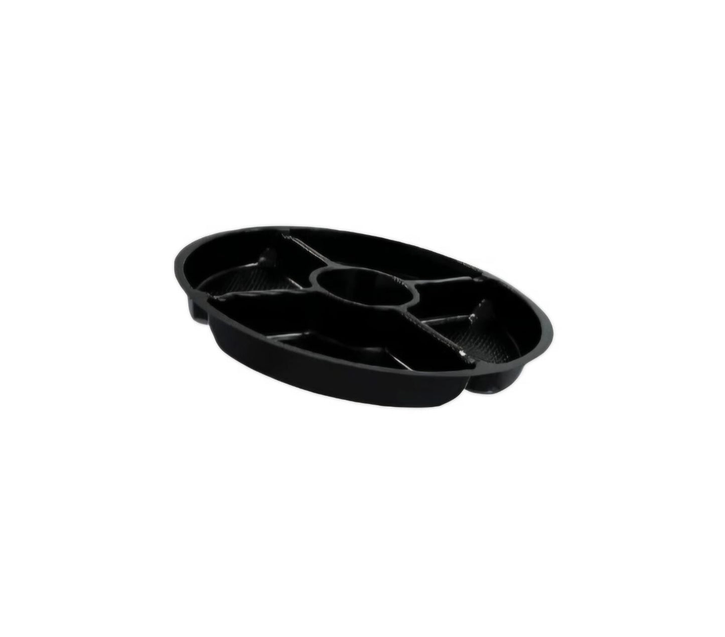 AL-204 Base Empaque Circular 5 Cavidades Tapa plana x 25 unidades