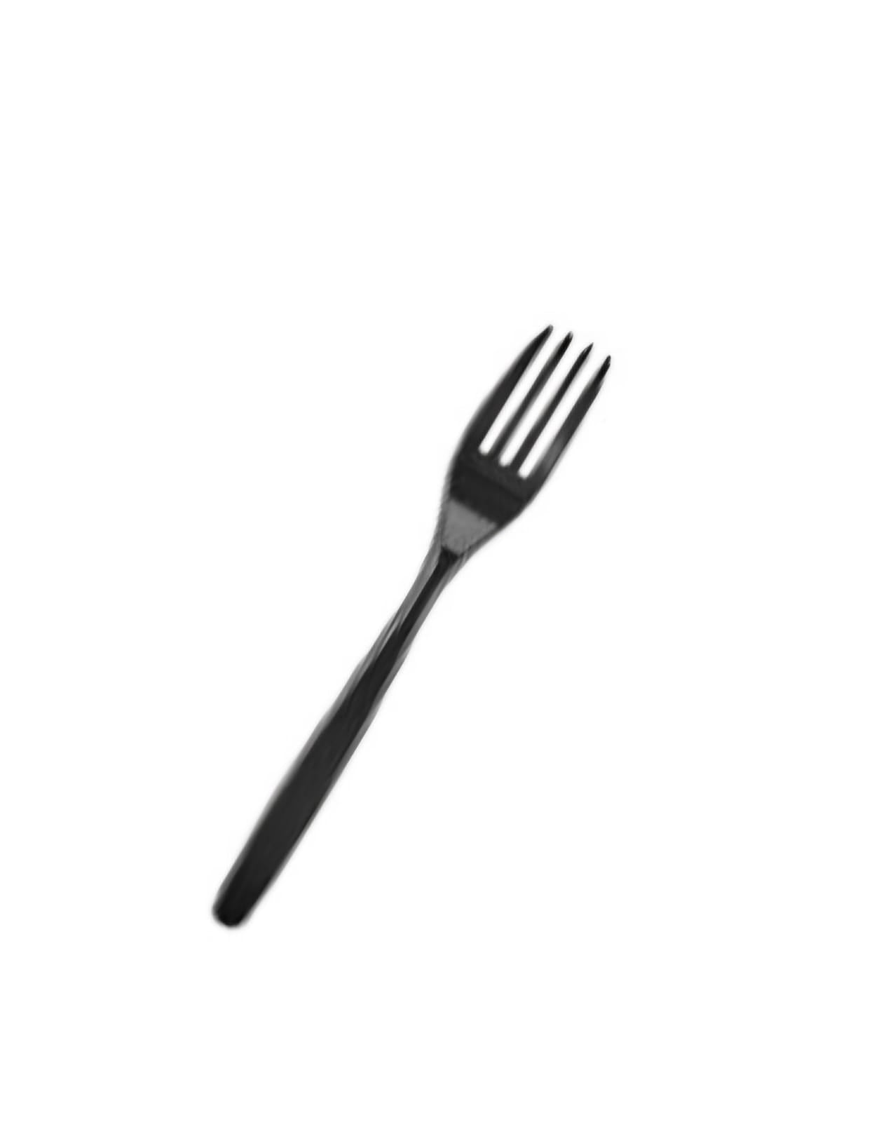 Tenedor, Cuchillos y Cucharas Negro Darnel Termoformadas x 50/100 unidades